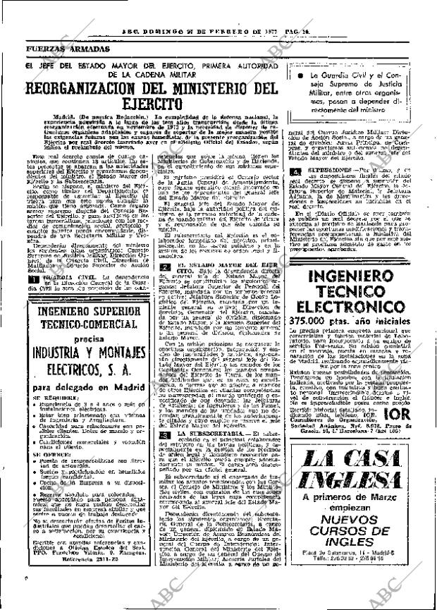 ABC MADRID 27-02-1977 página 22