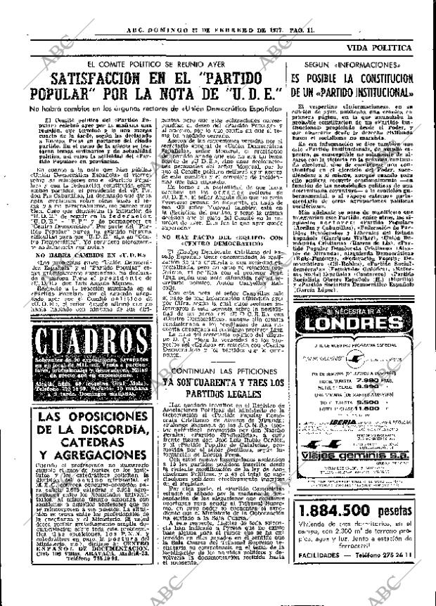 ABC MADRID 27-02-1977 página 23