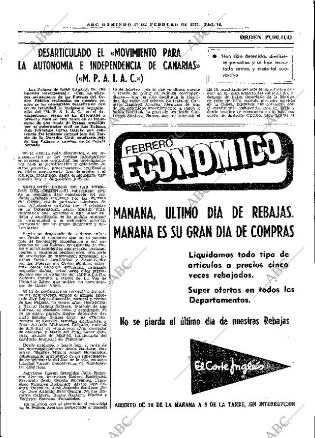 ABC MADRID 27-02-1977 página 25