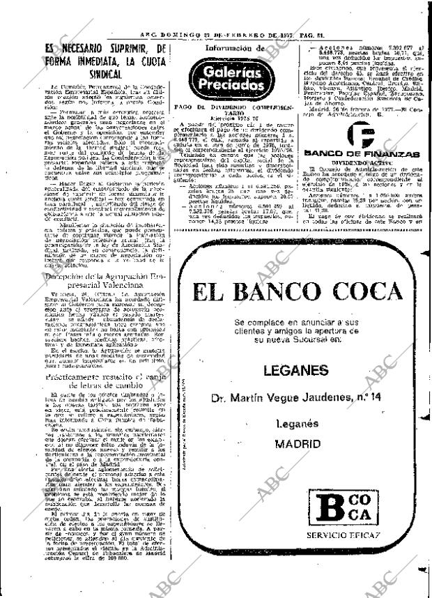 ABC MADRID 27-02-1977 página 63