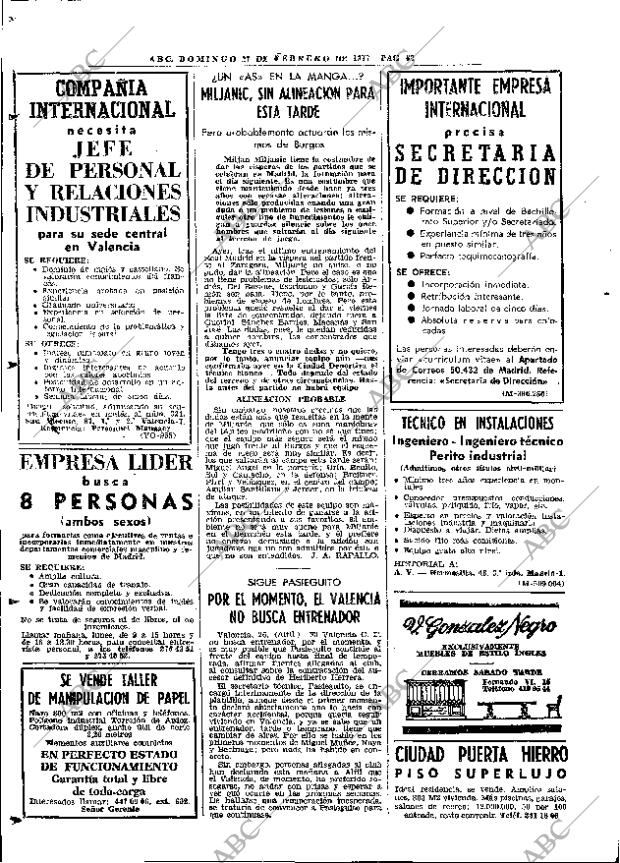 ABC MADRID 27-02-1977 página 74