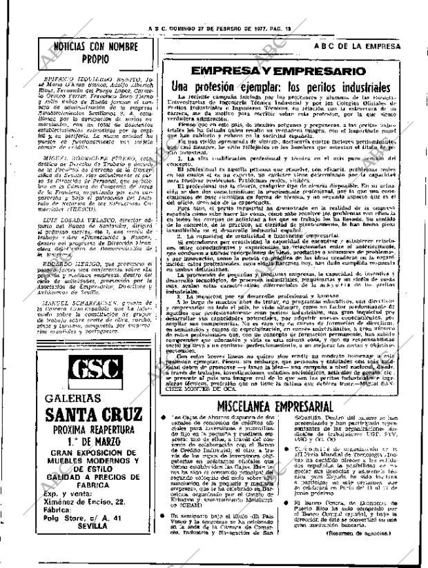 ABC SEVILLA 27-02-1977 página 27