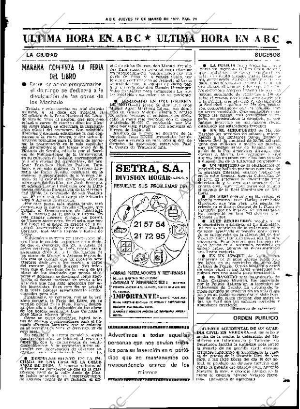 ABC SEVILLA 17-03-1977 página 85
