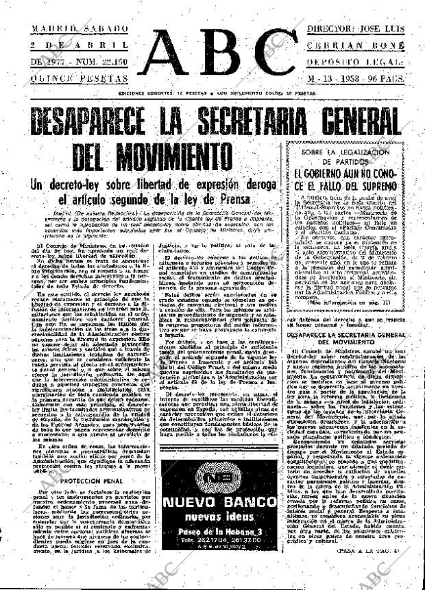 ABC MADRID 02-04-1977 página 13
