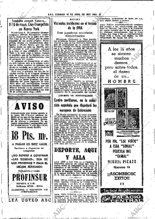ABC SEVILLA 10-04-1977 página 68