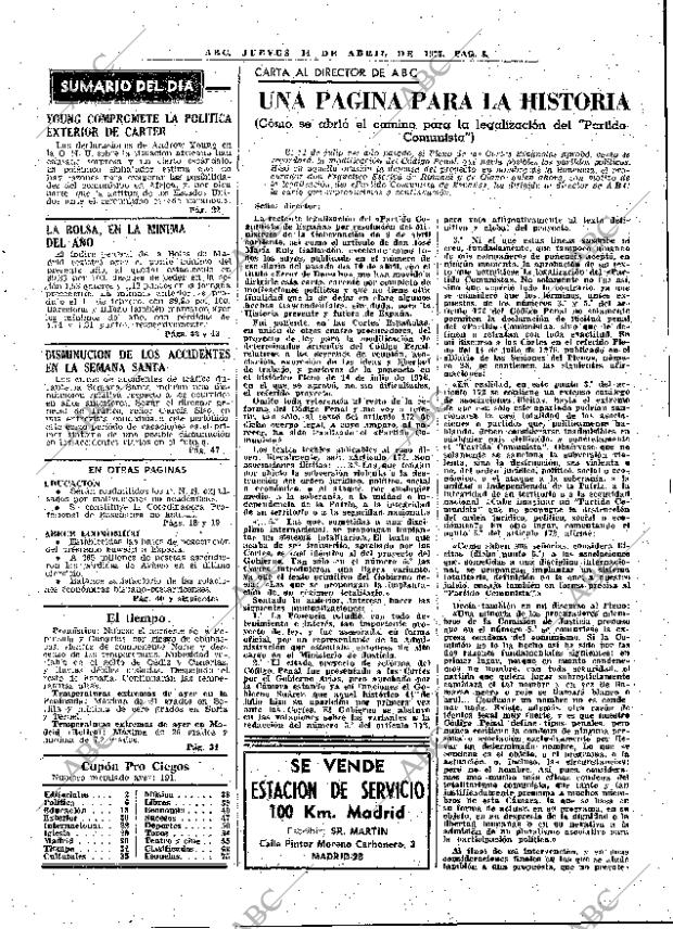 ABC MADRID 14-04-1977 página 19