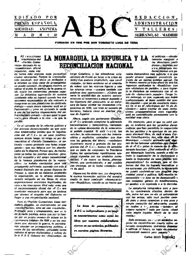 ABC MADRID 14-04-1977 página 3