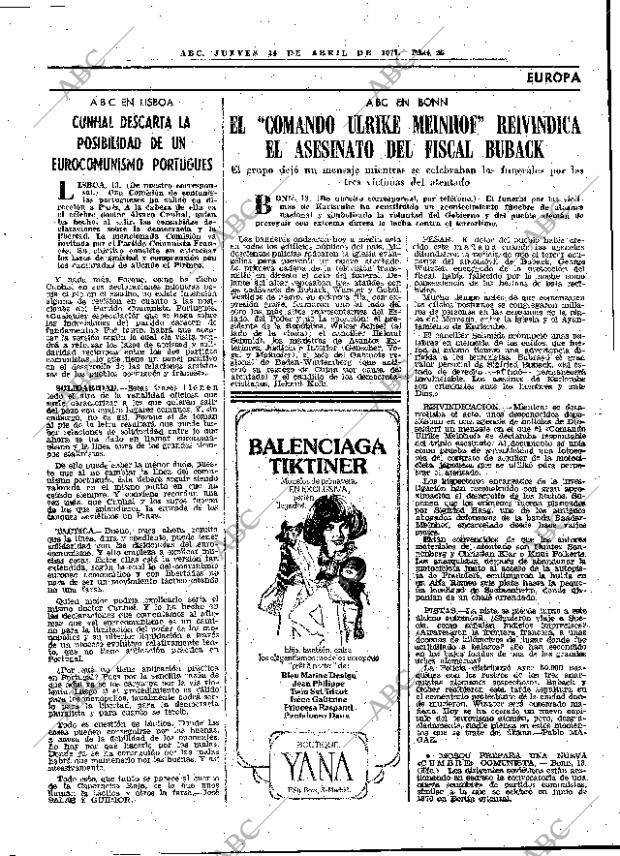 ABC MADRID 14-04-1977 página 41