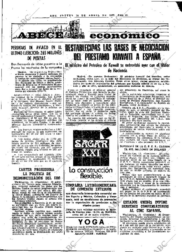 ABC MADRID 14-04-1977 página 56