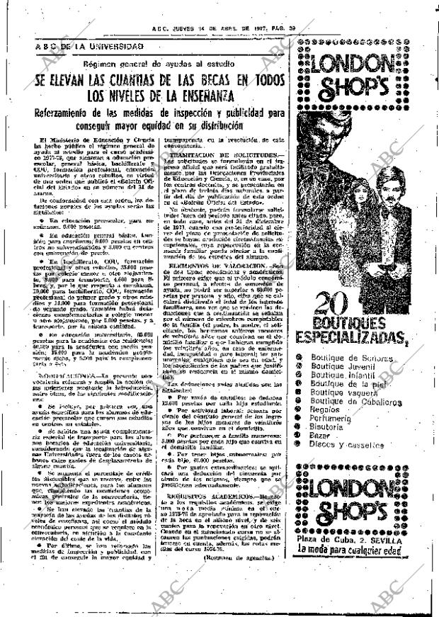 ABC SEVILLA 14-04-1977 página 67