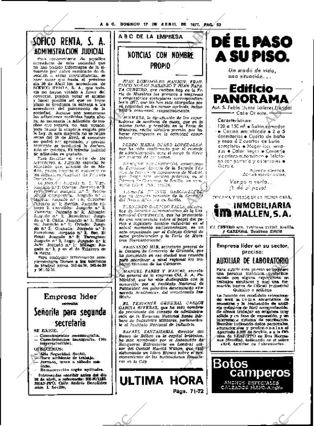 ABC SEVILLA 17-04-1977 página 52