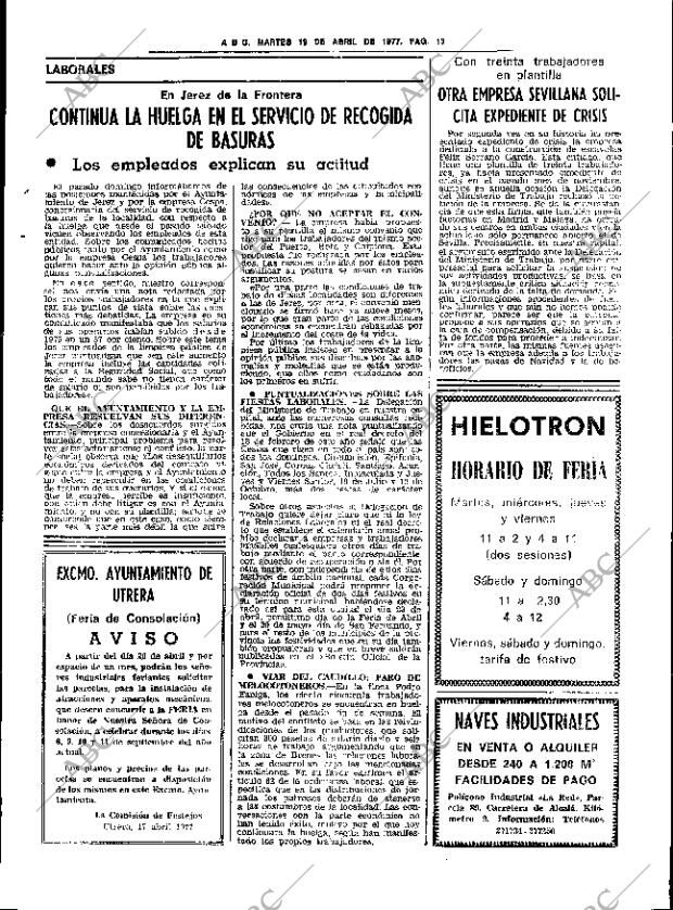 ABC SEVILLA 19-04-1977 página 43