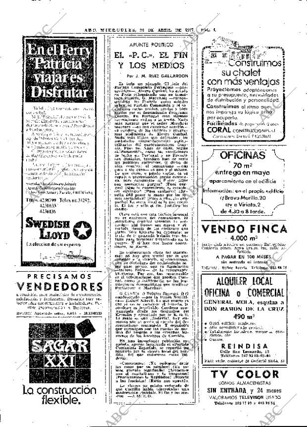 ABC MADRID 20-04-1977 página 20