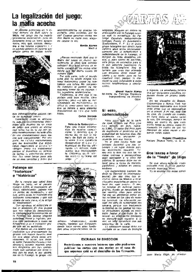 BLANCO Y NEGRO MADRID 20-04-1977 página 16