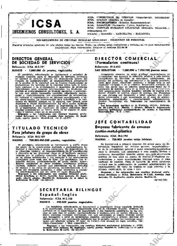 ABC MADRID 26-04-1977 página 20