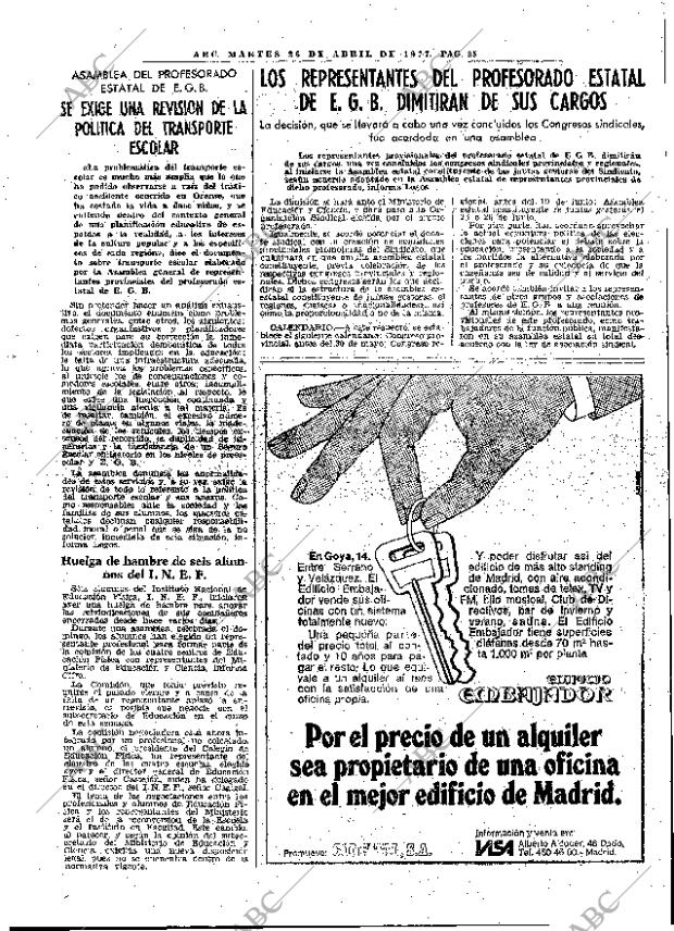 ABC MADRID 26-04-1977 página 45
