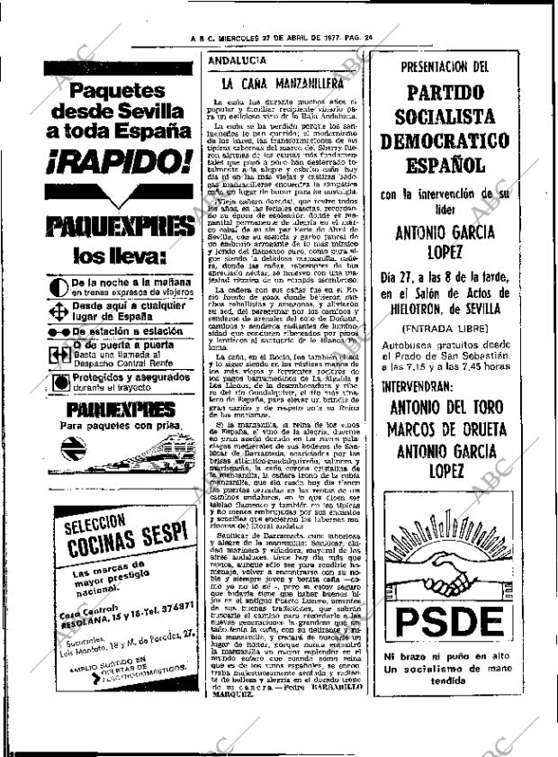 ABC SEVILLA 27-04-1977 página 54