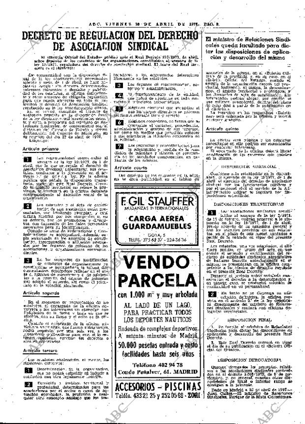 ABC MADRID 29-04-1977 página 29