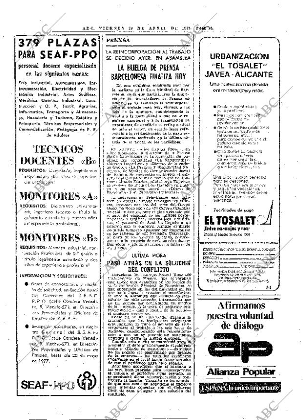 ABC MADRID 29-04-1977 página 38