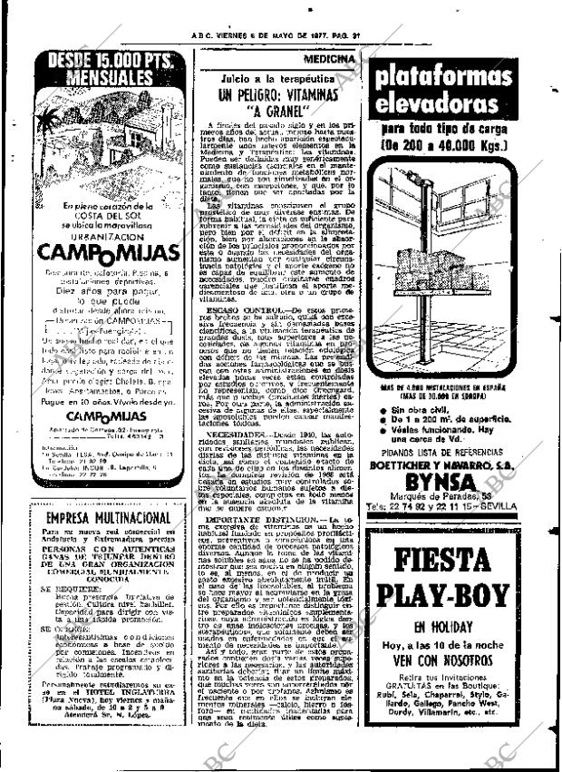 ABC SEVILLA 06-05-1977 página 45