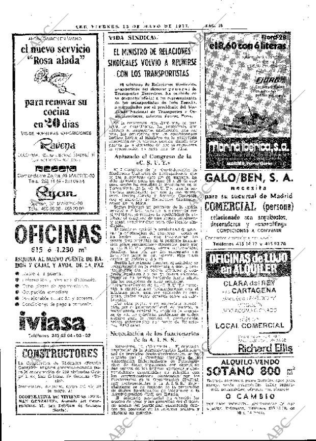 ABC MADRID 13-05-1977 página 38