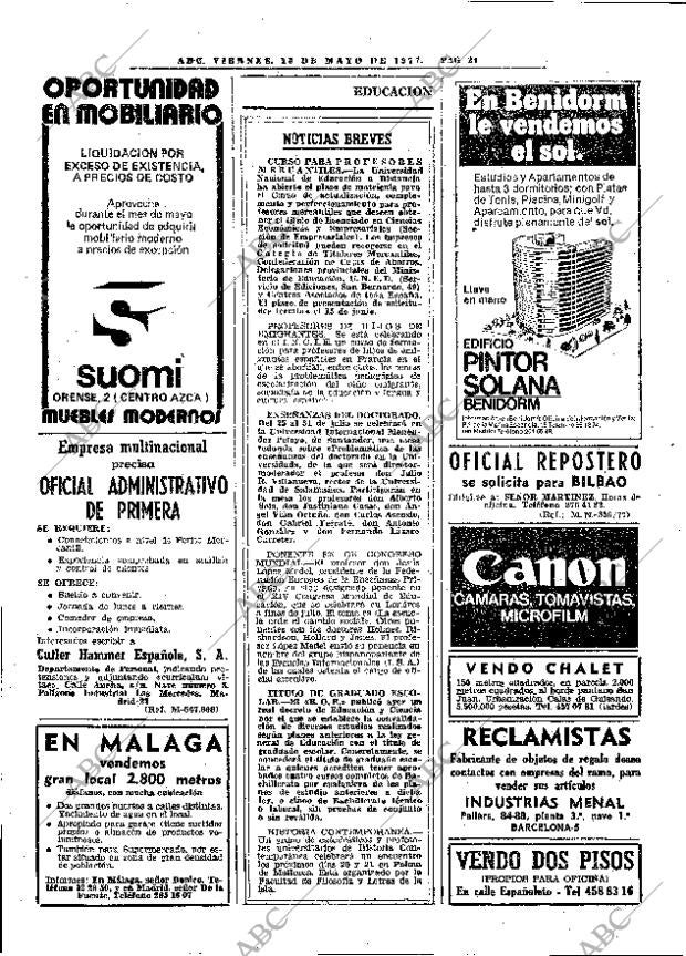 ABC MADRID 13-05-1977 página 44