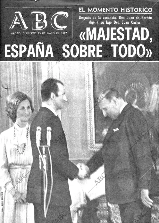 ABC MADRID 15-05-1977 página 1