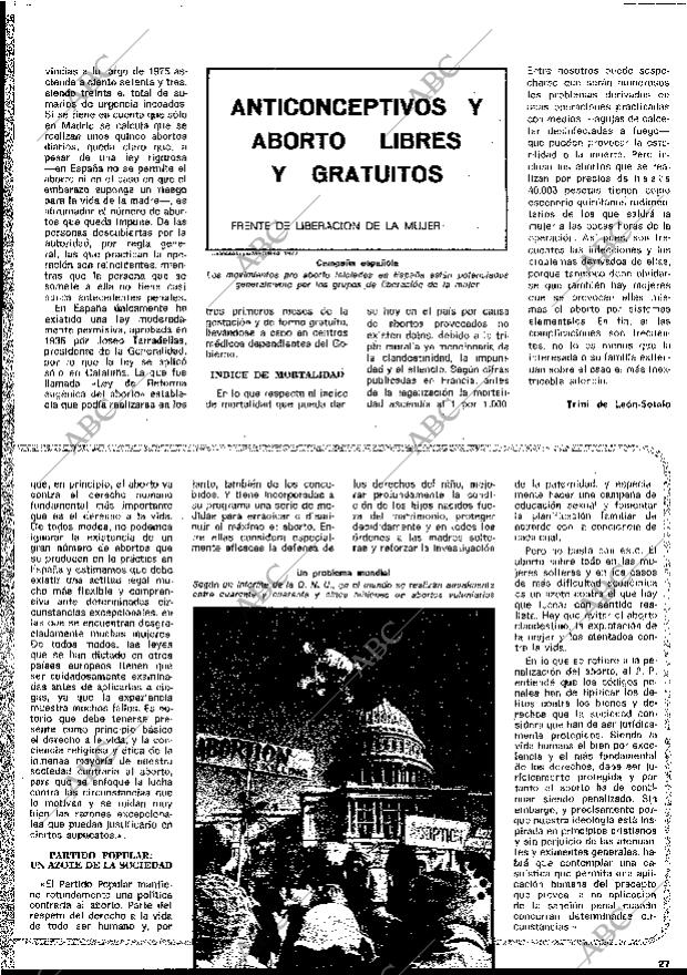 BLANCO Y NEGRO MADRID 18-05-1977 página 27