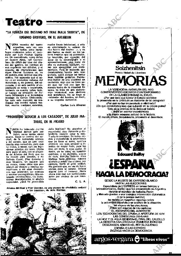 BLANCO Y NEGRO MADRID 18-05-1977 página 61