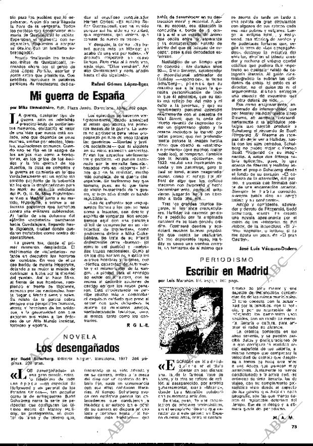 BLANCO Y NEGRO MADRID 18-05-1977 página 73