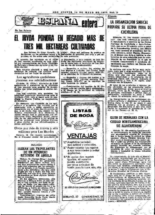 ABC MADRID 19-05-1977 página 35