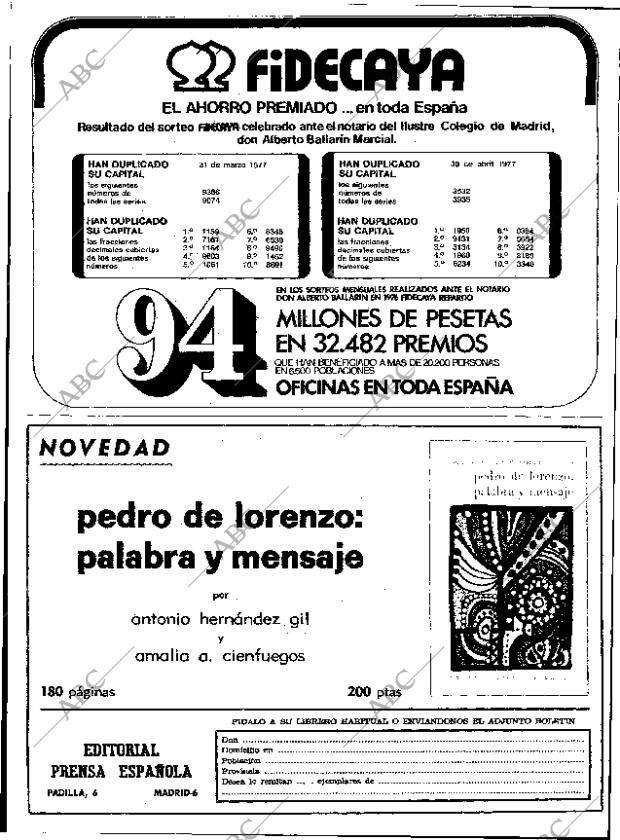 ABC MADRID 22-05-1977 página 184