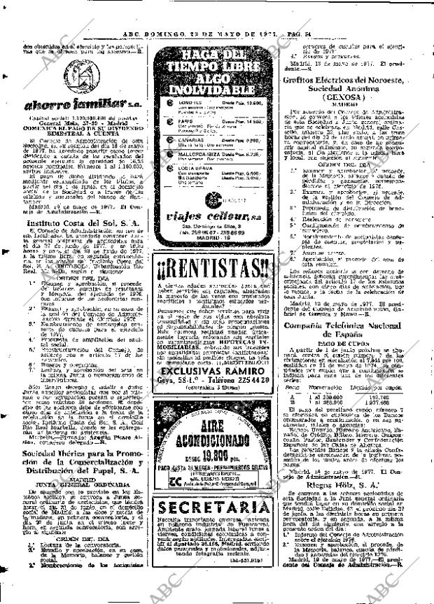 ABC MADRID 22-05-1977 página 70