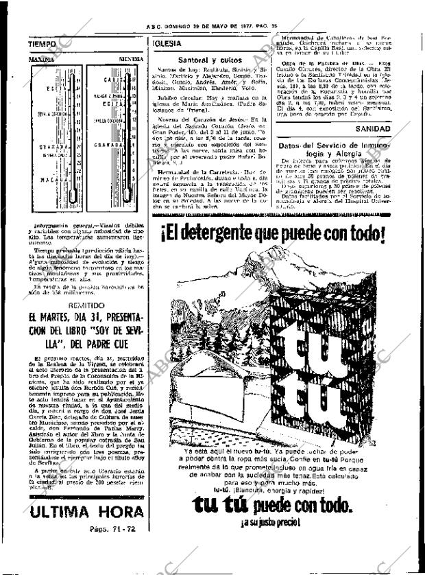 ABC SEVILLA 29-05-1977 página 65