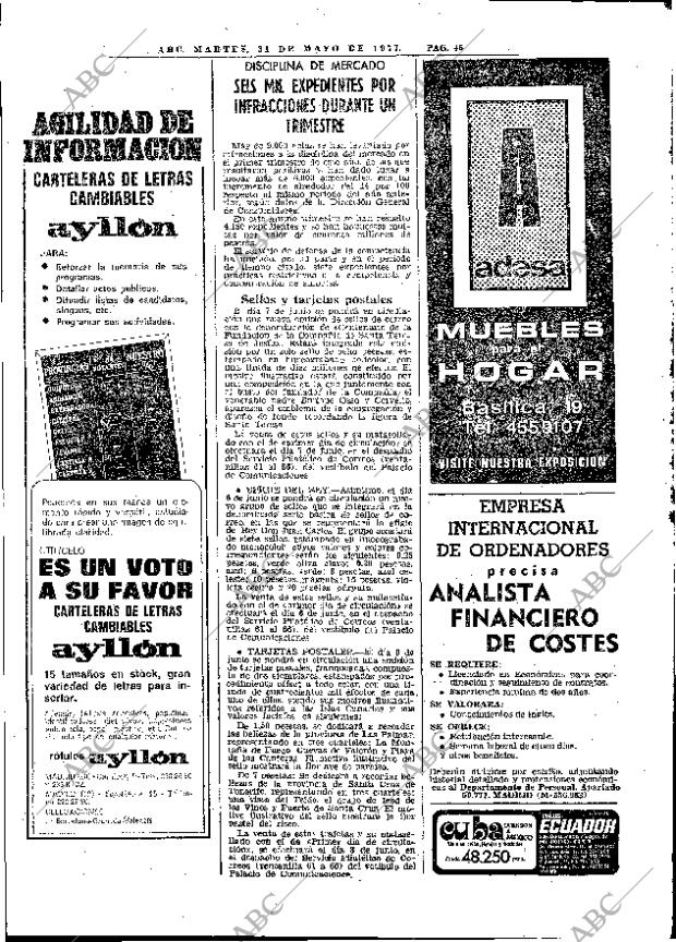 ABC MADRID 31-05-1977 página 66