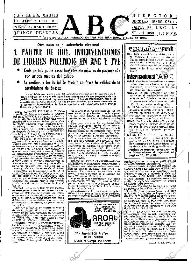ABC SEVILLA 31-05-1977 página 31