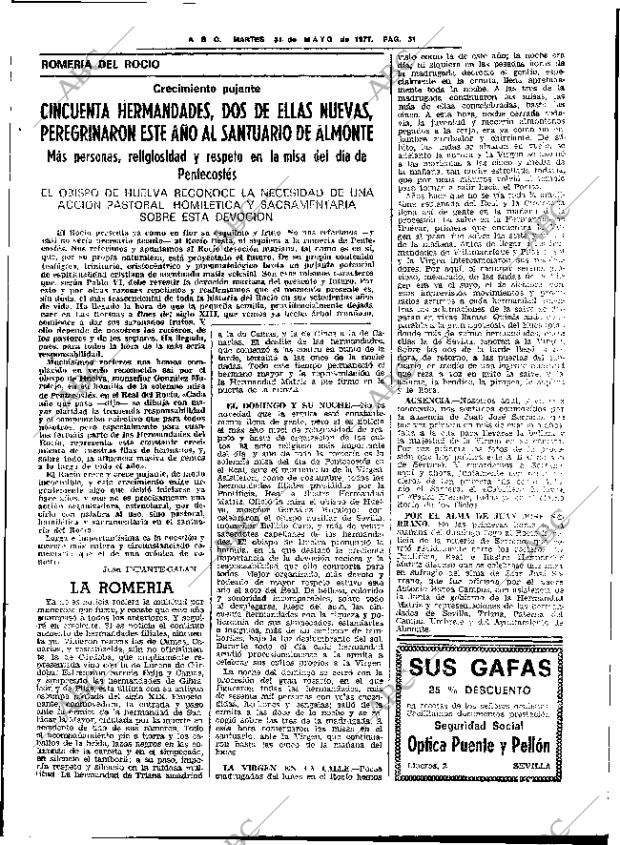 ABC SEVILLA 31-05-1977 página 61