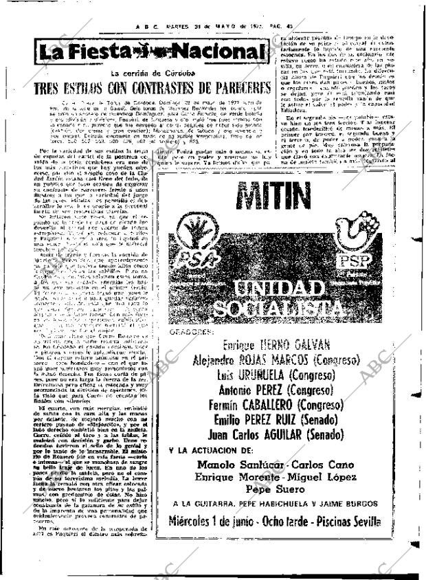 ABC SEVILLA 31-05-1977 página 73