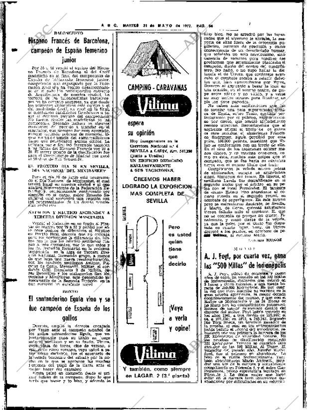 ABC SEVILLA 31-05-1977 página 84