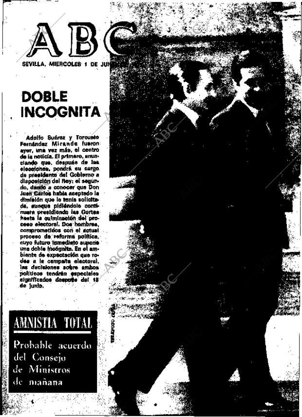 ABC SEVILLA 01-06-1977 página 1