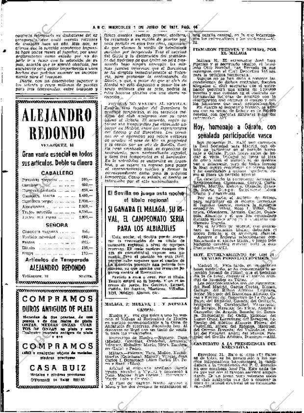 ABC SEVILLA 01-06-1977 página 56