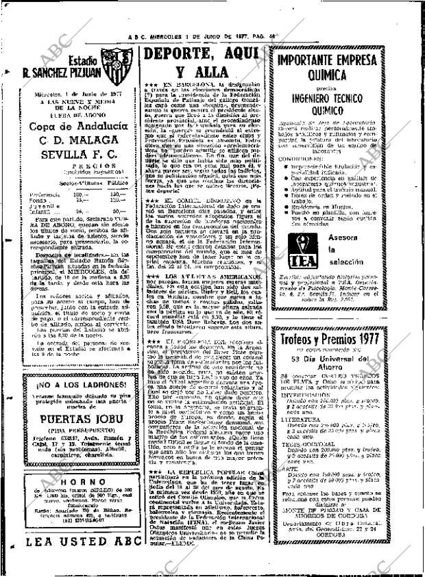 ABC SEVILLA 01-06-1977 página 58