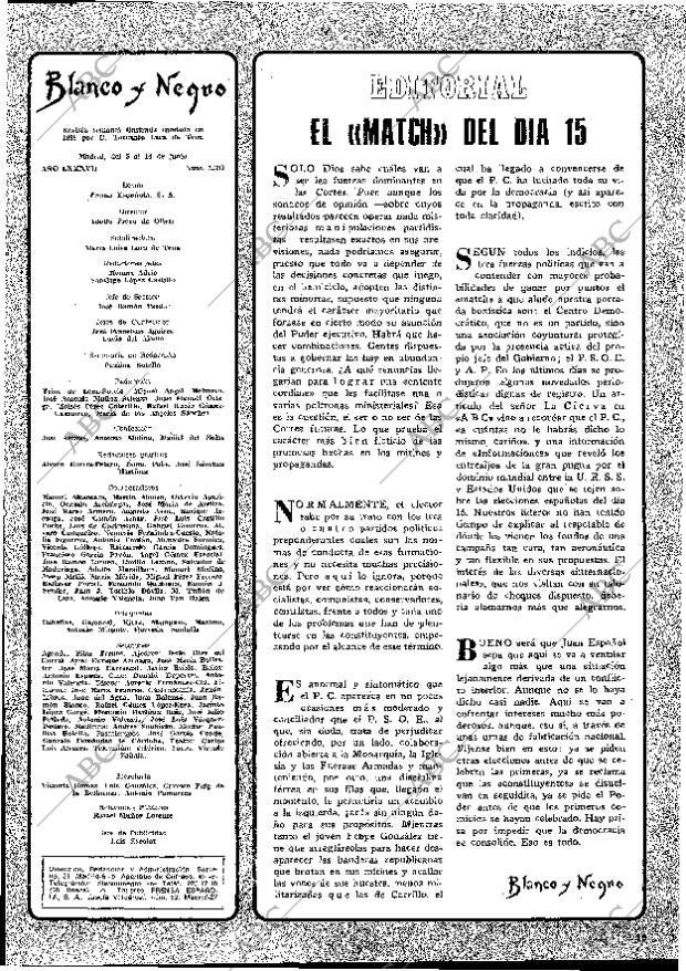 BLANCO Y NEGRO MADRID 08-06-1977 página 19