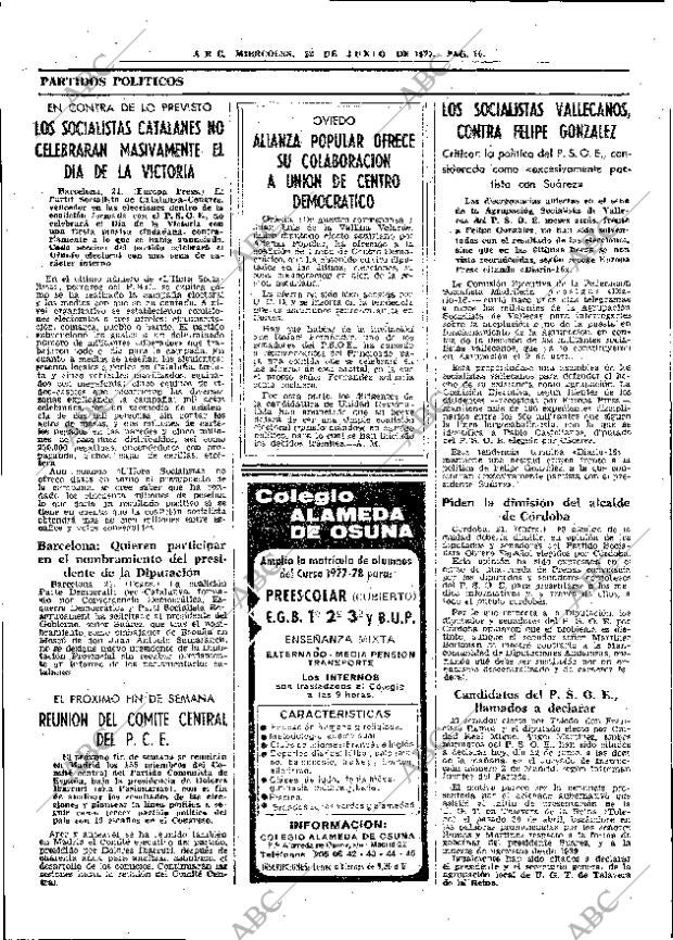 ABC MADRID 22-06-1977 página 22