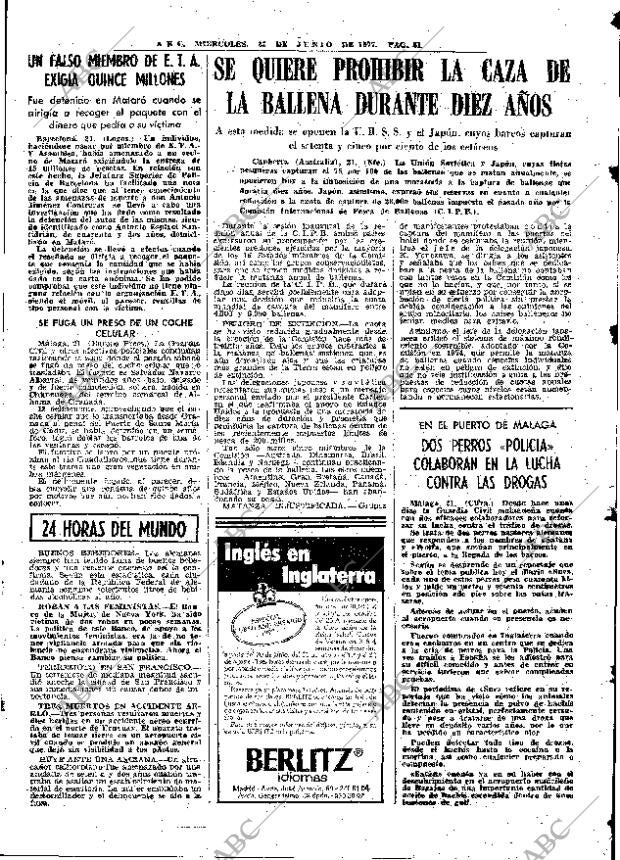 ABC MADRID 22-06-1977 página 63