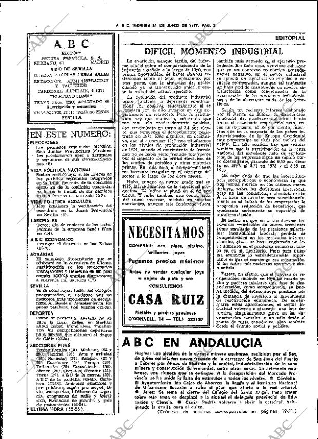 ABC SEVILLA 24-06-1977 página 16