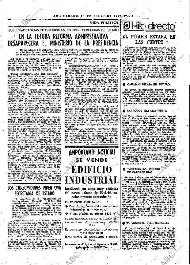 ABC MADRID 25-06-1977 página 21