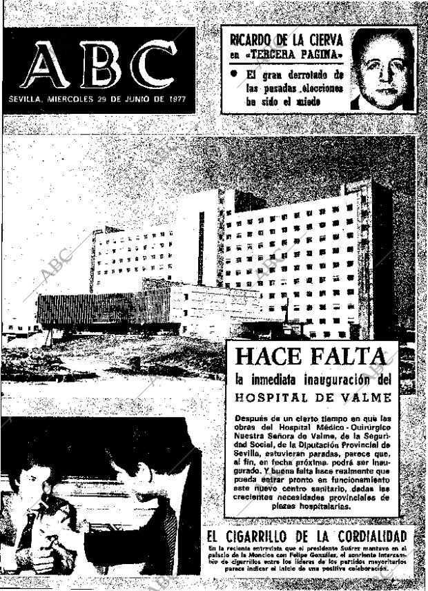 ABC SEVILLA 29-06-1977 página 1