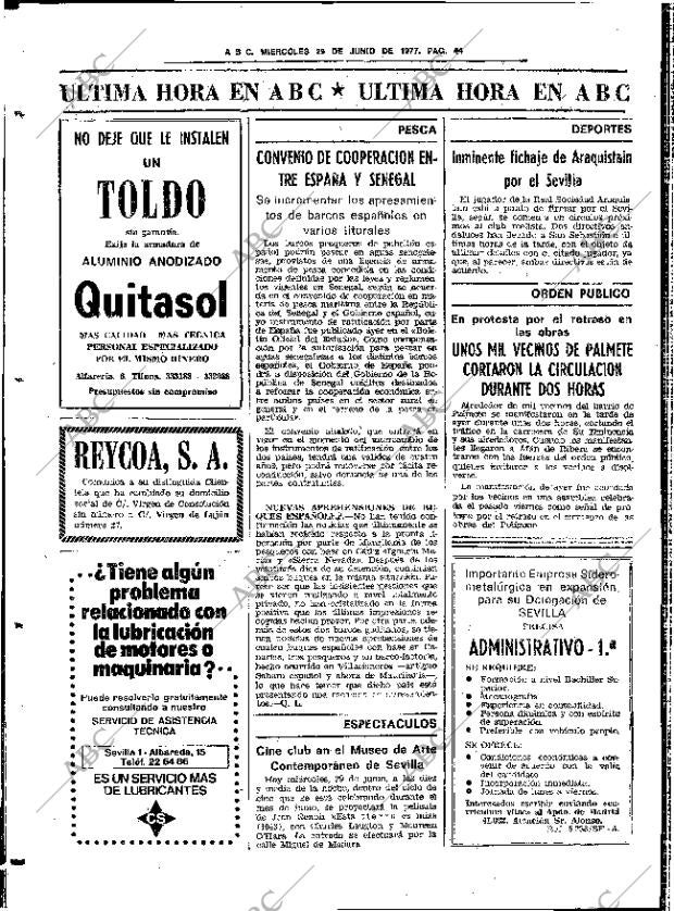 ABC SEVILLA 29-06-1977 página 52