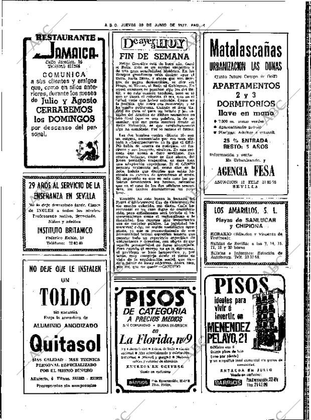 ABC SEVILLA 30-06-1977 página 12